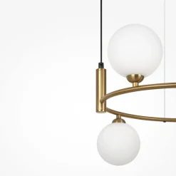 Maytoni Hängeleuchte Metall Glas B: 39 cm H: max. 178 cm G9< Hängelampen|Bürolampen