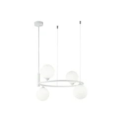 Hängelampen|Bürolampen*Maytoni Hängeleuchte Metall Glas B: 39 cm H: max. 184 cm Weiß