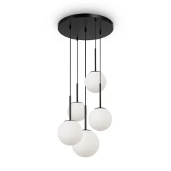 Bürolampen|Kugellampen*Maytoni Hängeleuchte Metall Glas B: 45 cm H: max. 222,5 cm E14