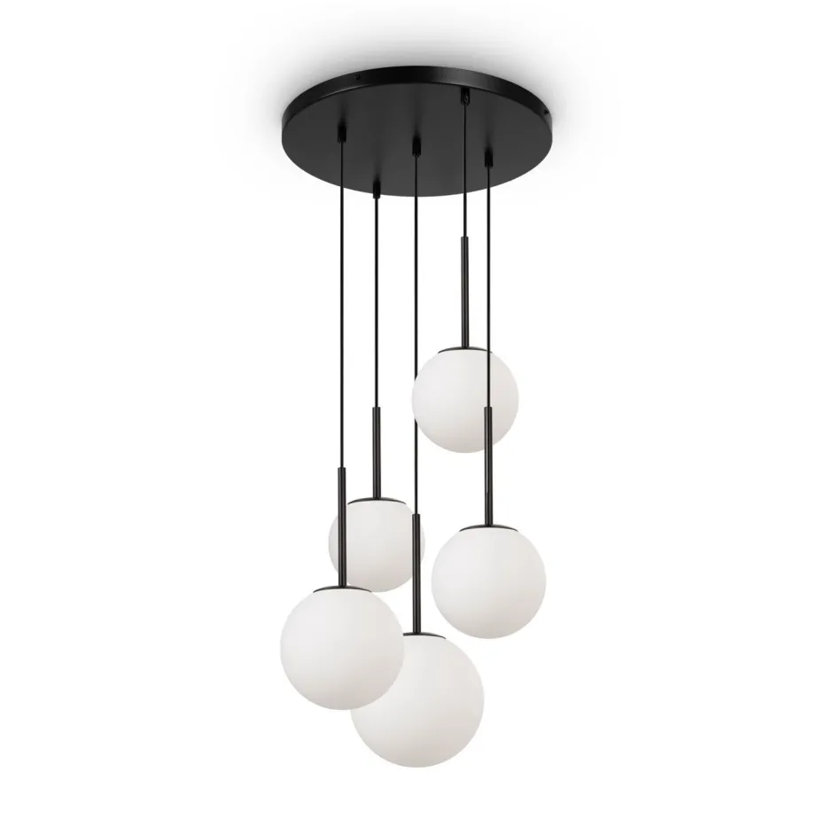 Bürolampen|Kugellampen*Maytoni Hängeleuchte Metall Glas B: 45 cm H: max. 222,5 cm E14