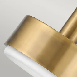 Elstead Hängeleuchte Metall Glas D: 33 cm H: max. 140,4 cm in Messing< Hängelampen|Wohnzimmerlampen