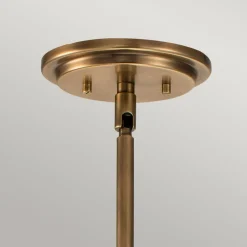 Bürolampen|Wohnzimmerlampen*Elstead Hängeleuchte Metall Glas D: 28,9 cm H: max. 129,4 cm