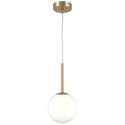 Maytoni Hängeleuchte Metall Glas E14 D: 15 cm H: max. 180 cm< Hängelampen|Esszimmer Lampen