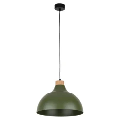 Küchenlampen|Wohnzimmerlampen*TK Lighting Hängeleuchte Metall Grün Retro Ø 34 cm verstellbar E27