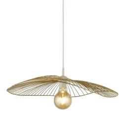 Searchlight Hängeleuchte Metall in Gold E27 Ø 53 cm höhenverstellbar< Hängelampen|Esszimmer Lampen