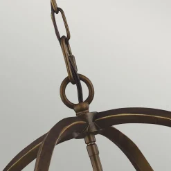 Elstead Hängeleuchte Metall in Messing antik Vintage NADICIA< Vintage Lampen|Wohnzimmerlampen