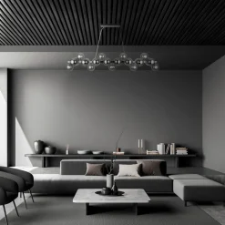 Maytoni Hängeleuchte Metall Rauchglas H: max. 133,9 cm G9 HILDA< Hängelampen|Bürolampen