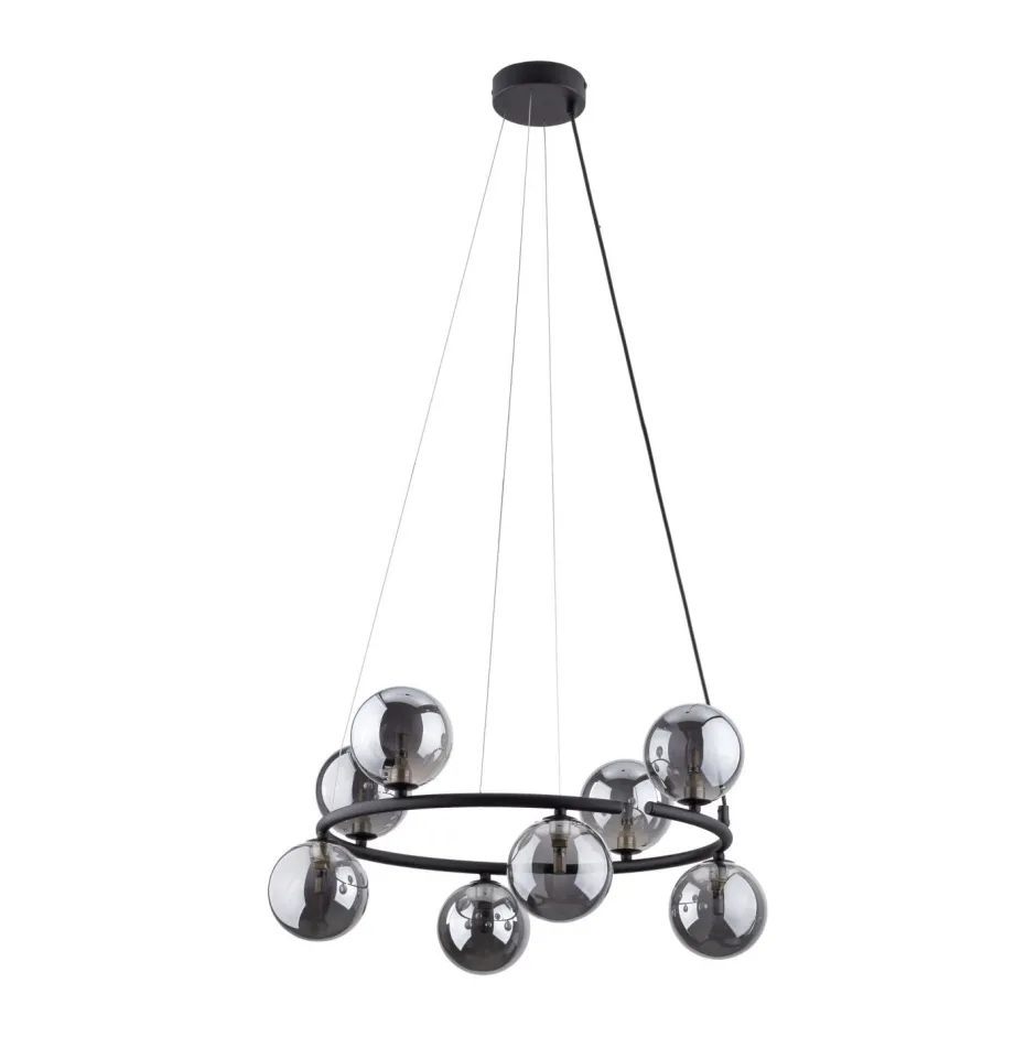 TK Lighting Hängeleuchte Metall Rauchglas G9 Ø 62 cm H: max. 140 cm< Hängelampen|Bürolampen
