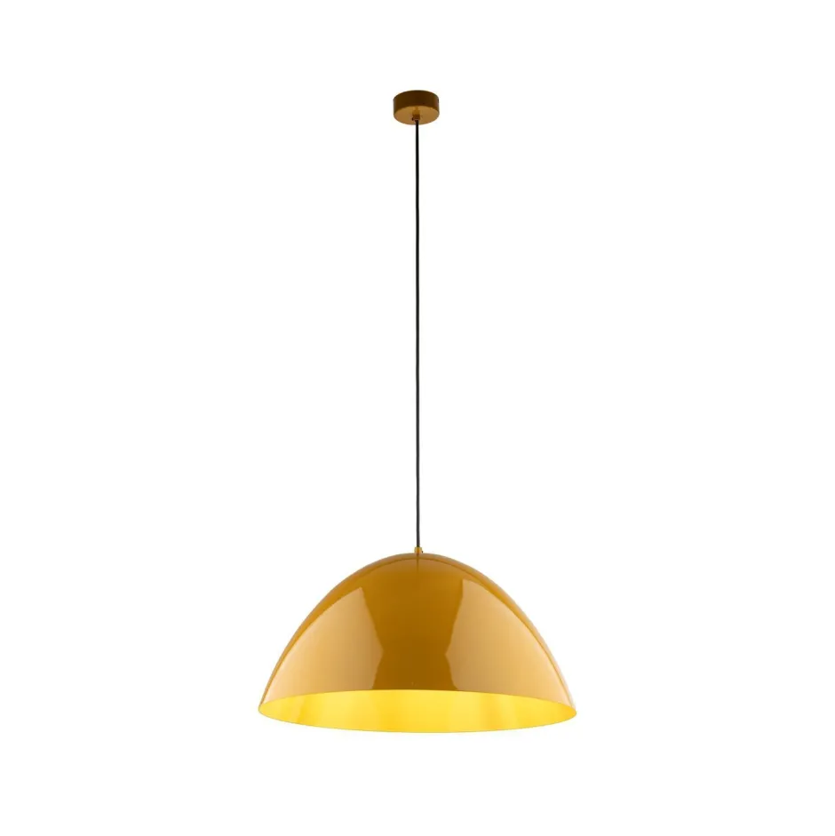 Hängelampen|Esszimmer Lampen*TK Lighting Hängeleuchte Metall rund Ø 50 cm H: max. 170 cm E27 Gelb