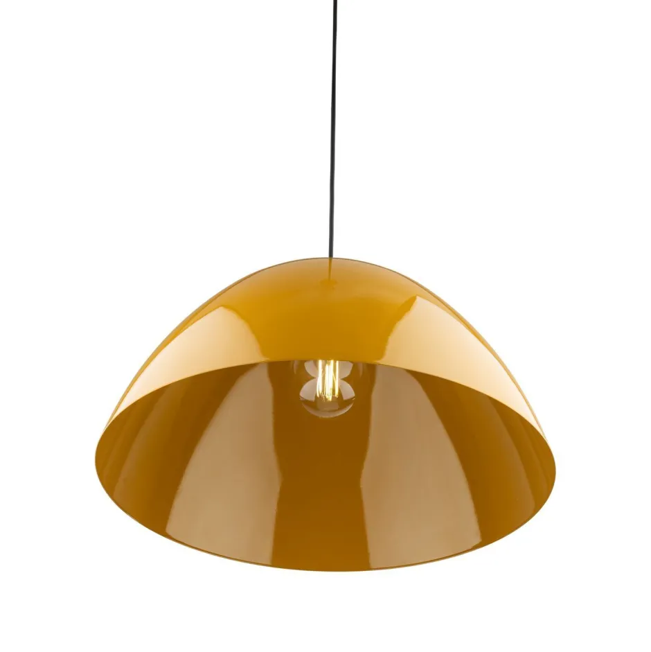 Hängelampen|Esszimmer Lampen*TK Lighting Hängeleuchte Metall rund Ø 50 cm H: max. 170 cm E27 Gelb