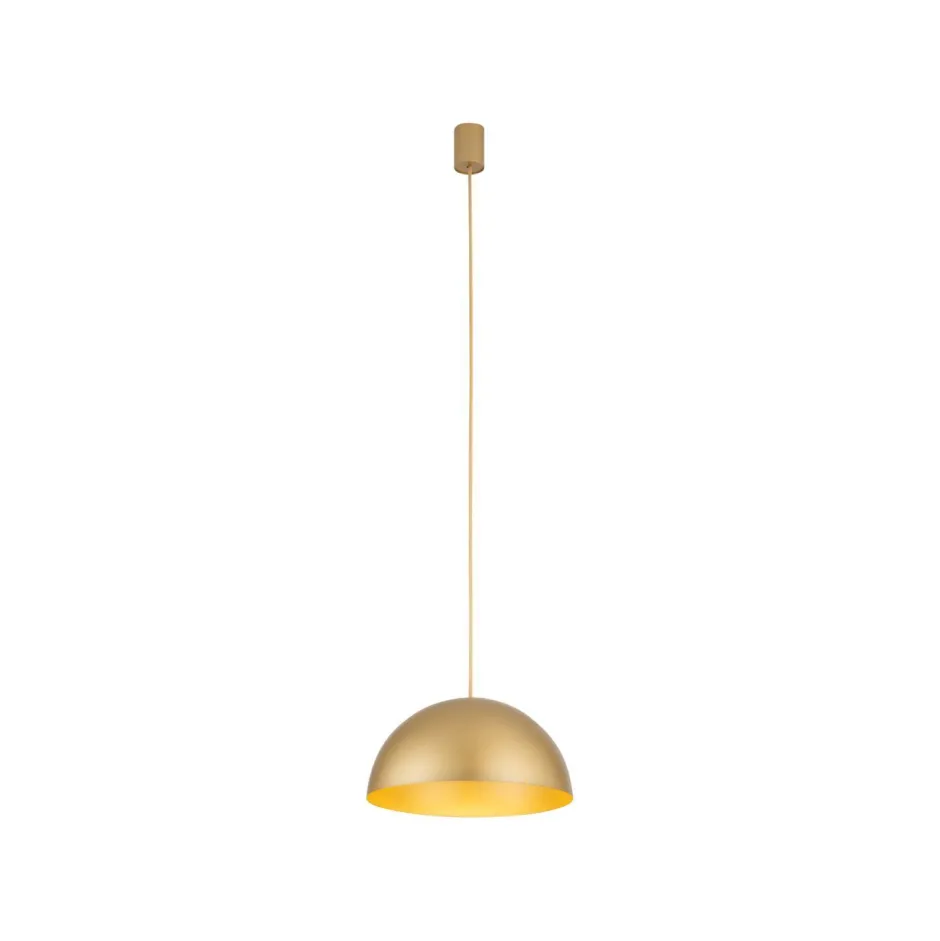 Wohnzimmerlampen|Metall Lampen*Nowodvorski Hängeleuchte Metall rund Ø 33 cm GX53 in Gold matt