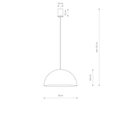 Wohnzimmerlampen|Metall Lampen*Nowodvorski Hängeleuchte Metall rund Ø 33 cm GX53 in Gold matt