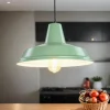 Luminex Hängeleuchte Metall rund Ø36cm Grün Küche Esstisch< Vintage Lampen|Industrie Lampen
