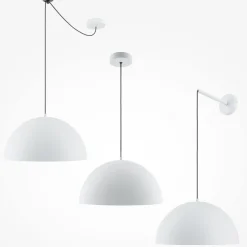 Maytoni Hängeleuchte Metall rund D: 35 cm H: max. 320 cm Weiß< Hängelampen|Esszimmer Lampen