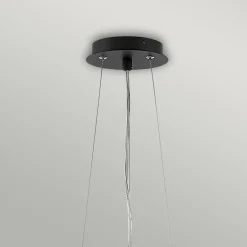 Elstead Hängeleuchte Metall Schwarz Silber Modern Design VENINA< Hängelampen|Esszimmer Lampen