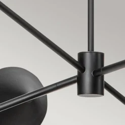 Hängelampen|Esszimmer Lampen*Elstead Hängeleuchte Metall Seil H: max. 162,5 cm Schwarz Beige E14