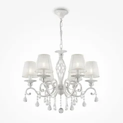 Hängelampen|Esszimmer Lampen*Maytoni Hängeleuchte Metall Stoff 63 cm breit H: max. 116 cm