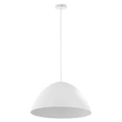 Hängelampen|Moderne Lampen*TK Lighting Hängeleuchte Metall Weiß Ø 50 cm rund E27 MIRANDA