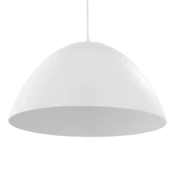 Hängelampen|Moderne Lampen*TK Lighting Hängeleuchte Metall Weiß Ø 50 cm rund E27 MIRANDA
