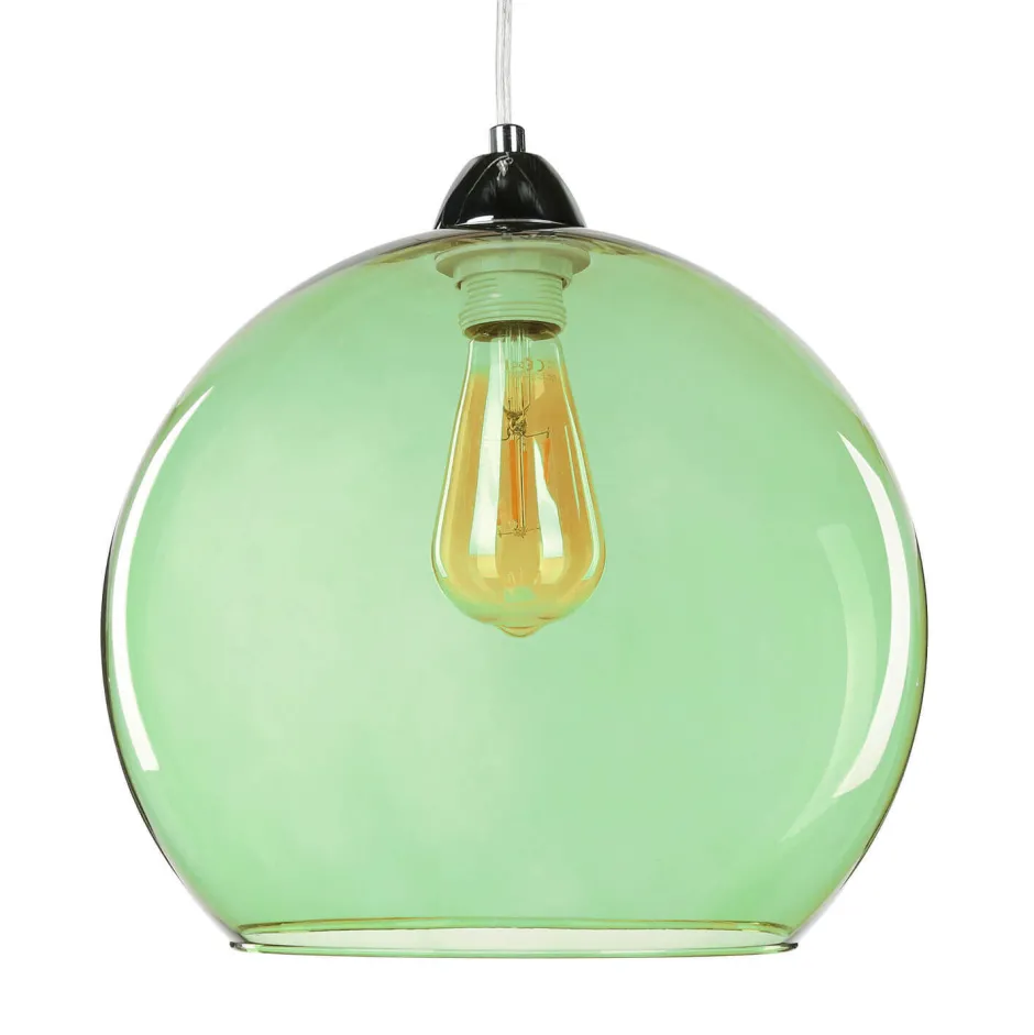 Sollux Hängeleuchte mit Glasschirm Grün< Hängelampen|Esszimmer Lampen