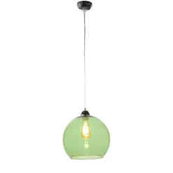 Sollux Hängeleuchte mit Glasschirm Grün< Hängelampen|Esszimmer Lampen