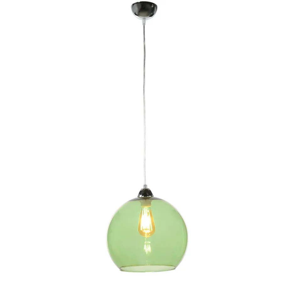 Sollux Hängeleuchte mit Glasschirm Grün< Hängelampen|Esszimmer Lampen