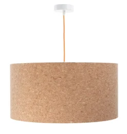 Hängelampen|Moderne Lampen*BPS Koncept Hängeleuchte Modern E27 Ø 30 cm Kork Wohnzimmer