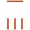 Hängelampen|Wohnzimmerlampen*Sollux Hängeleuchte Modern GU10 3-flammig B: 45 cm Aluminium in Rot