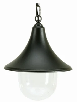 Außenleuchten Antik|Rustikale Außenleuchten*Lido Hängeleuchte Outdoor Schwarz Rustikal Aluminium IP43