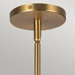 Elstead Hängeleuchte Rattan Glas Metall Ø 37,5 cm H: max. 147,9 cm E27< Hängelampen|Esszimmer Lampen