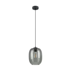 Hängelampen|Esszimmer Lampen*TK Lighting Hängeleuchte Rauchglas Ø 20 cm H: max. 1,7 m verstellbar E27