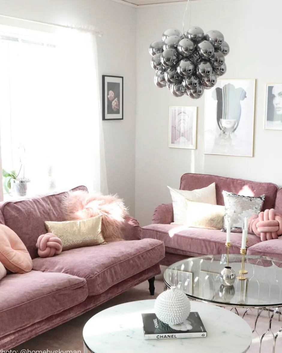 Hängelampen|Wohnzimmerlampen*By Rydéns Hängeleuchte Rauchglas 50 cm breit 8x G9 Modern Chrom Grau