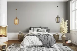 Hängelampen|Wohnzimmerlampen*Searchlight Hängeleuchte Rauchglas E27 D: 30 cm H: max. 120 cm Grau