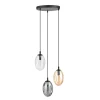 Emibig Hängeleuchte Rauchglas 3-flammig E14 Ø 40 cm CARLU< Hängelampen|Bürolampen