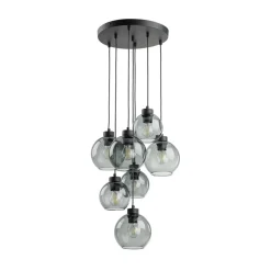 TK Lighting Hängeleuchte Rauchglas 7x E27 verstellbar Kugelschirme< Hängelampen|Esszimmer Lampen