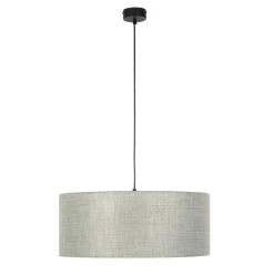 Moderne Lampen|Stofflampen*TK Lighting Hängeleuchte rund Ø 50 cm blendarm E27 Grün Stoffschirm