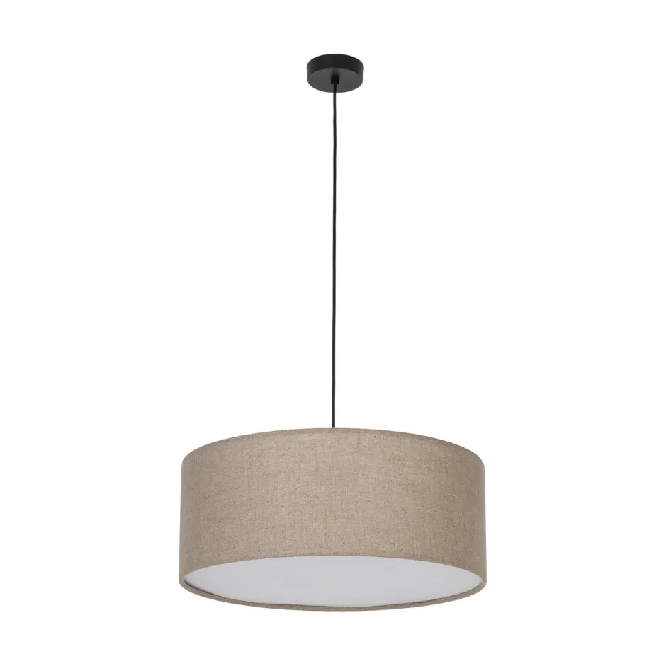 Hängelampen|Esszimmer Lampen*TK Lighting Hängeleuchte rund Ø 50 cm H: max. 110 cm Jute 3x E27 Modern