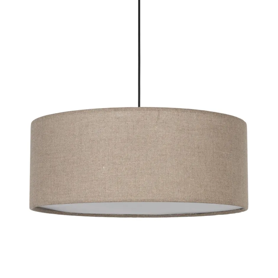 Hängelampen|Esszimmer Lampen*TK Lighting Hängeleuchte rund Ø 50 cm H: max. 110 cm Jute 3x E27 Modern