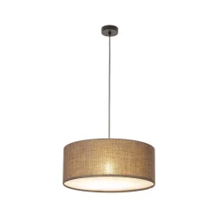 TK Lighting Hängeleuchte rund Ø 50 cm Jute H: max. 110 cm 3x E27< Hängelampen|Esszimmer Lampen