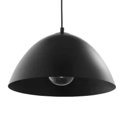 Moderne Lampen|Wohnzimmerlampen*TK Lighting Hängeleuchte rund Ø 33,5 cm Metall Schwarz E27