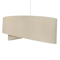 Hängelampen|Esszimmer Lampen*BPS Koncept Hängeleuchte rund Groß Beige Weiß Ø50cm Esstisch