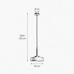 Feuchtraumleuchten|Küchenlampen*Giovanni Battista Hängeleuchte rund Schwarz matt Gold E27 D: 20 cm