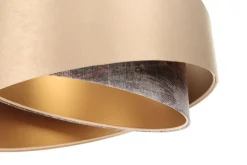 Hängelampen|Bürolampen*BPS Koncept Hängeleuchte Satin E27 rund D: 50 cm in Gold Bunt