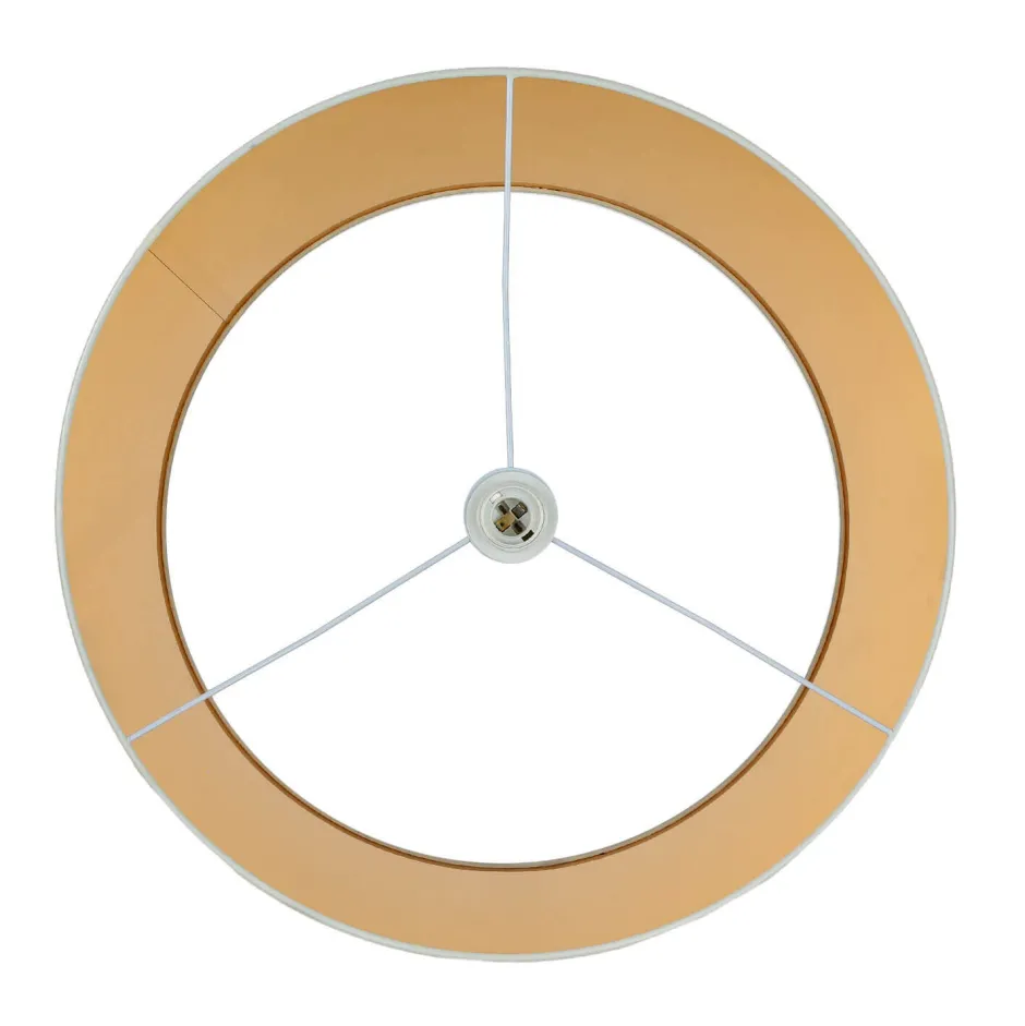 Hängelampen|Esszimmer Lampen*Easylight Hängeleuchte Schirm Creme Gold Retro rund Esstisch
