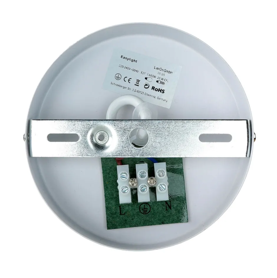 Hängelampen|Esszimmer Lampen*Easylight Hängeleuchte Schirm Creme Gold Retro rund Esstisch