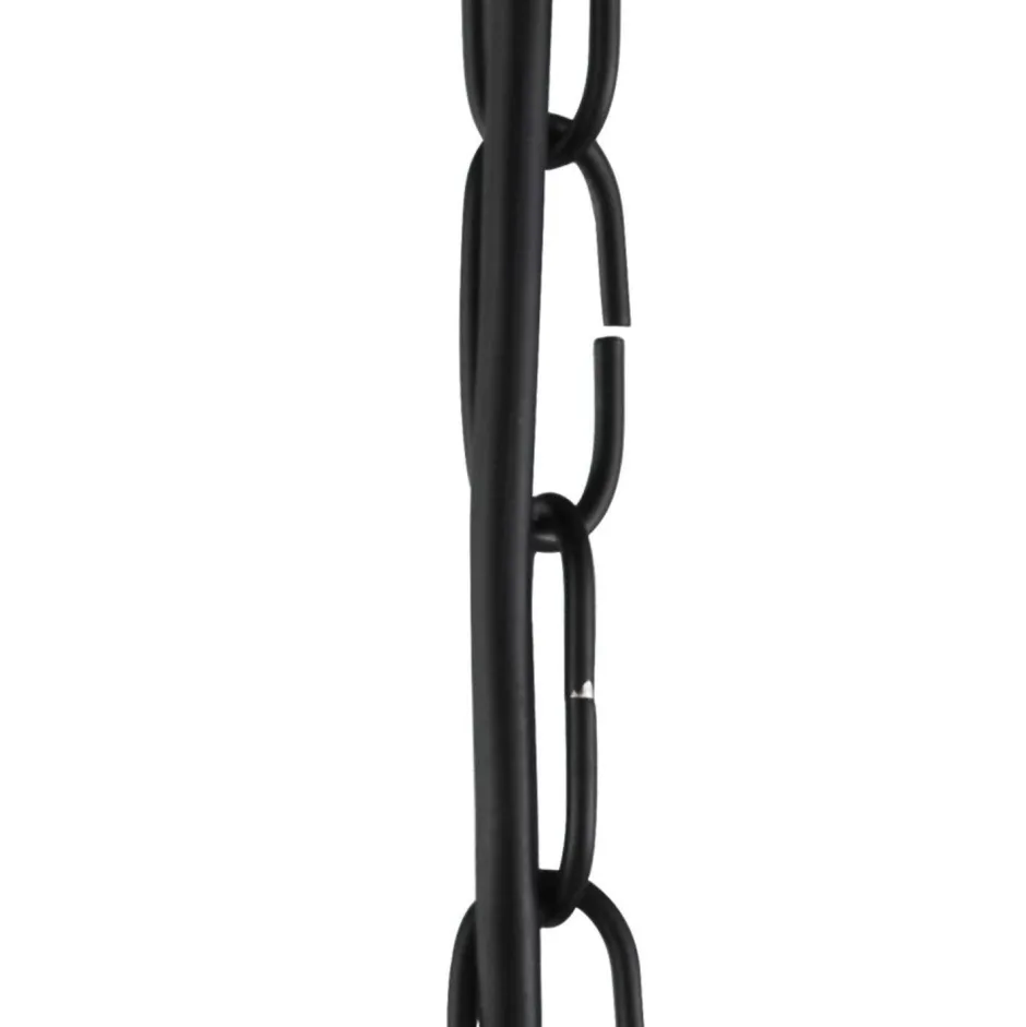 Searchlight Hängeleuchte Schwarz Ø 45 cm aus Mesh Metall 3x E27 Retro< Hängelampen|Esszimmer Lampen