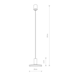 Wohnzimmerlampen|Metall Lampen*Nowodvorski Hängeleuchte Schwarz Ø 20 cm GU10 Metall verstellbar