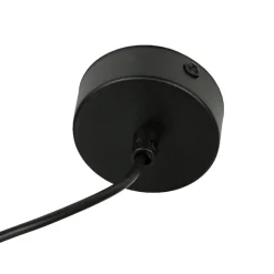 Lamkur Hängeleuchte Schwarz Aluminium rund Esstisch< Hängelampen|Esszimmer Lampen