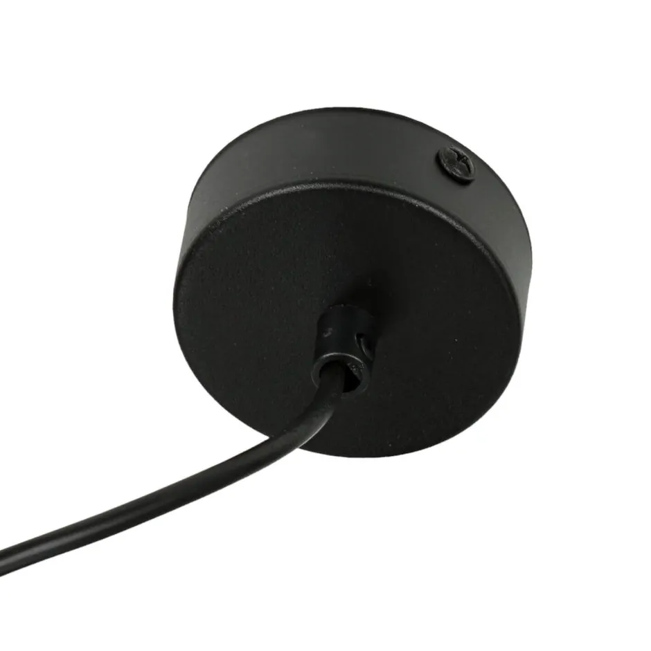 Lamkur Hängeleuchte Schwarz Aluminium rund Esstisch< Hängelampen|Esszimmer Lampen