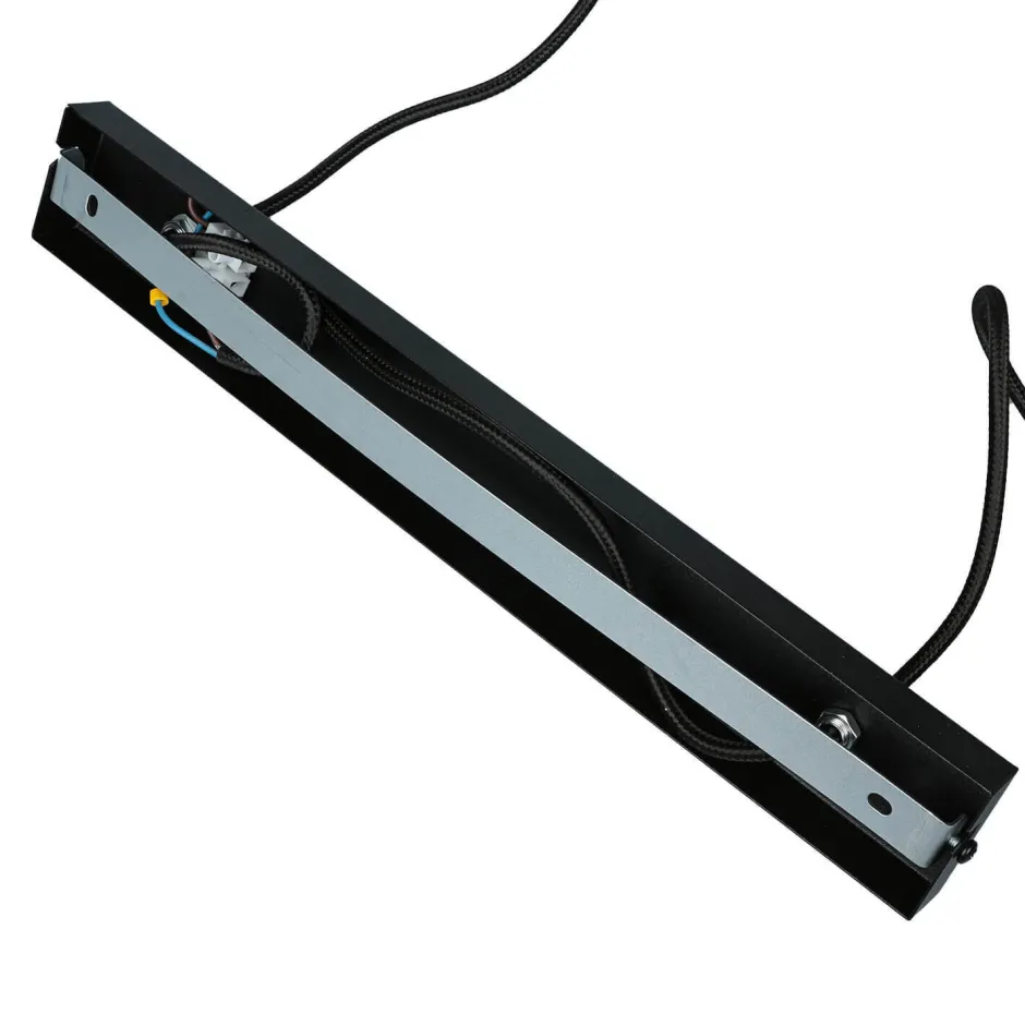 Hängelampen|Esszimmer Lampen*Sigma Hängeleuchte Schwarz breiter Schirm Retro 2 flmg